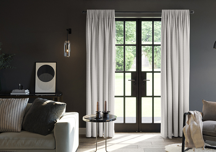 Dew Drop, Metallic Silver - Made to Measure Curtains - Image 3